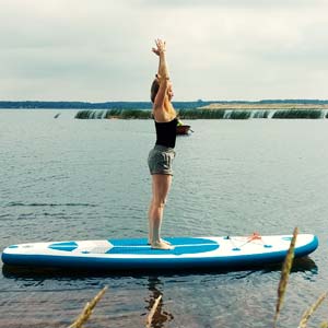 SUP-Yoga am Gräbendorfer See